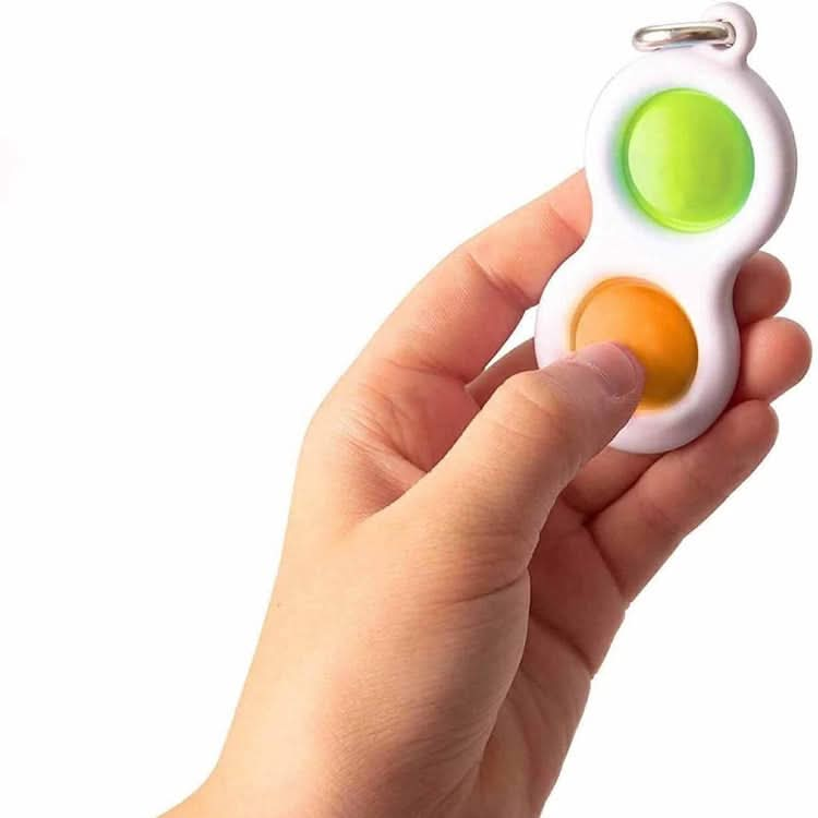 3 PCS Finger Bubble Music Key Buckle Baby Mental Development Can Press The Practice Board Finger Decompression Press Keychain, Color Random Deilvery-Reluova