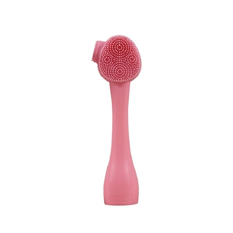 Hand-Held Silicone Cleansing Brush And Mask Brush Green White Double-head Knife