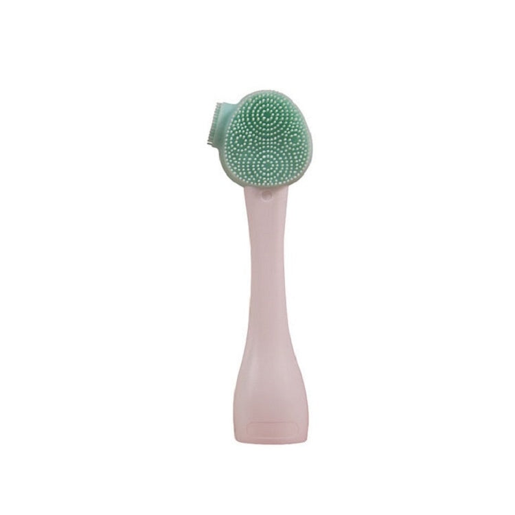 Hand-Held Silicone Cleansing Brush And Mask Brush Green White Double-head Knife Reluova