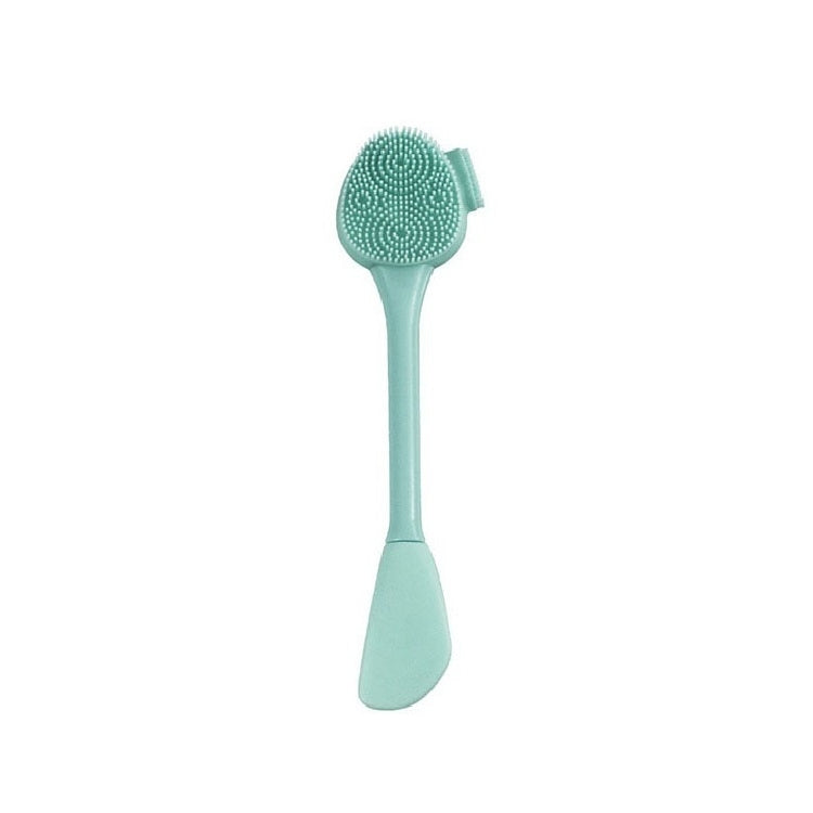 Hand-Held Silicone Cleansing Brush And Mask Brush Green White Double-head Knife Reluova