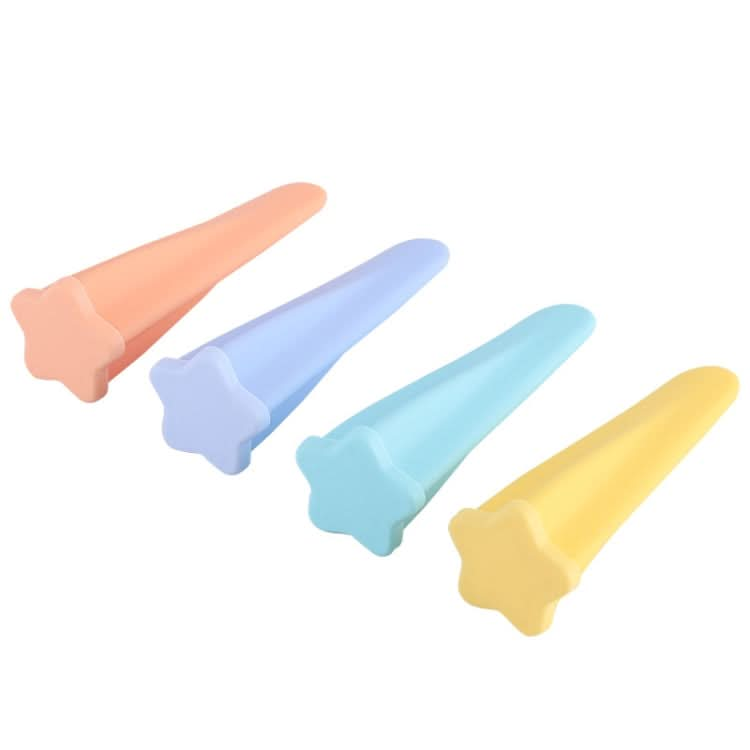 4 in 1 Children Popsicle Mold Set Food Grade Silicone Cream Mold Random Colour Delivery-Reluova