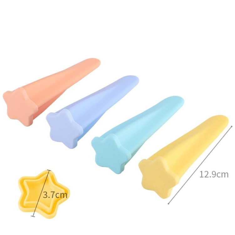 4 in 1 Children Popsicle Mold Set Food Grade Silicone Cream Mold Random Colour Delivery-Reluova