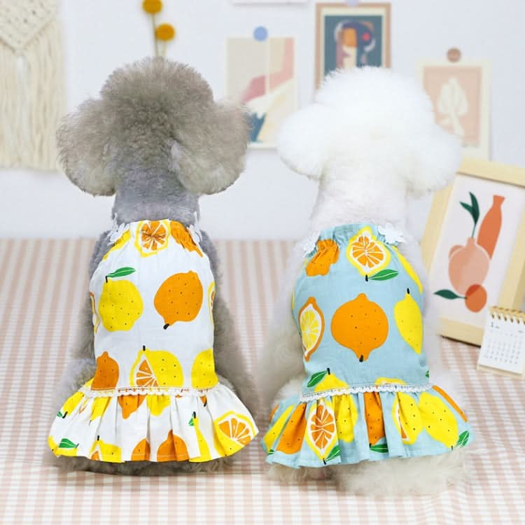 Pet Clothing Dog Cat Dress Lemon Skirt - Reluova