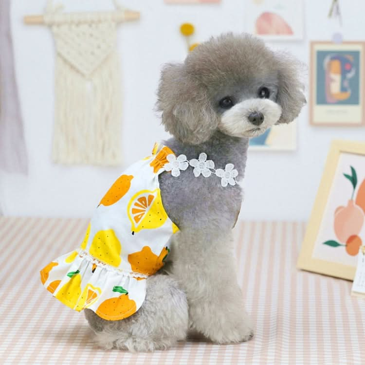 Pet Clothing Dog Cat Dress Lemon Skirt - Reluova