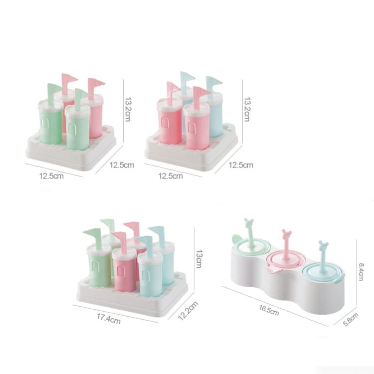 2 Sets Children DIY Popsicle Mold Homemade Cream Mold Set-Reluova