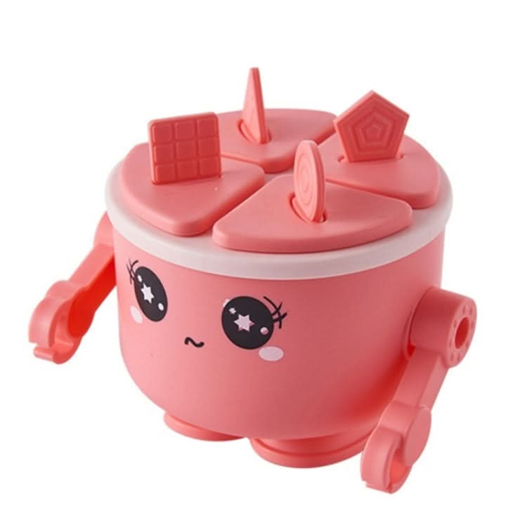 Children Silicone Ice Tray Homemade Ice Cream Mold, Specification: Robot (Red) Reluova