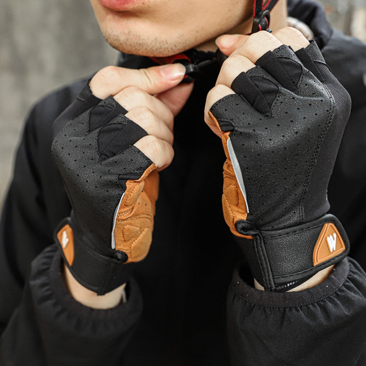 WEST BIKING YP0211196 Half-Finger Shock-Absorbing Anti-Skid Motorcycle Bike Gloves Riding Equipment Reluova