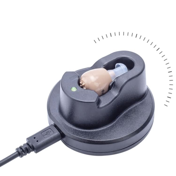 Z-12 Rechargeable In-Ear Sound Amplifier Hearing Aid with USB Cradle Charger Reluova