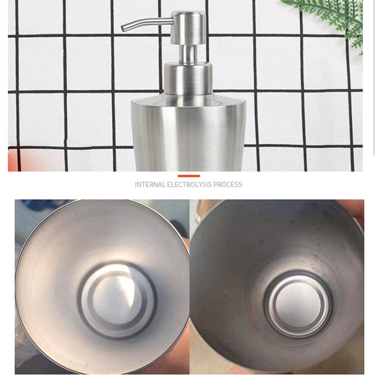 304 Stainless Steel Dish Washing Liquid Bottle Hand Sanitizer Bottle Manual Soap Dispenser My Store