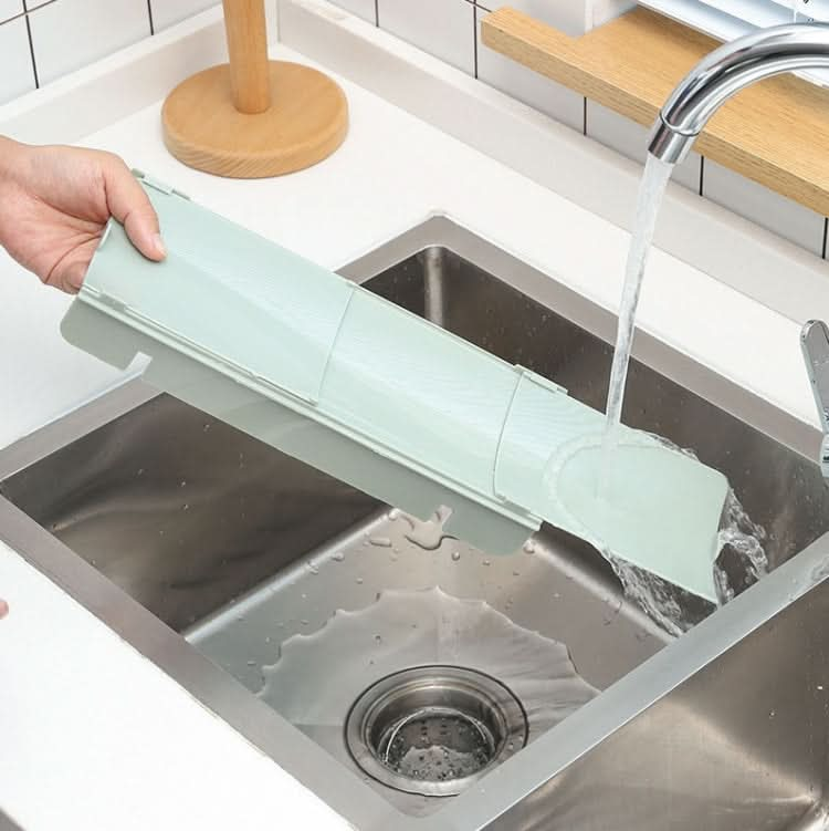 Kitchen Sink Water Baffle And Sink Heightened Splash Water Resistant Silicone Baffle, Specification: Blue