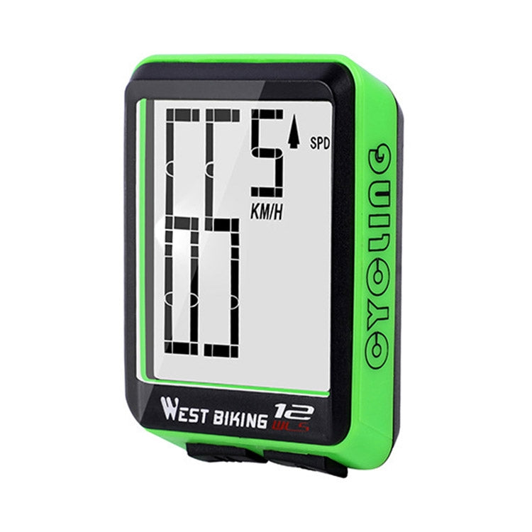 WEST BIKING Mountain Road Bike Wireless Big Character Table Big Screen Waterproof Night Light Speed Speedometer Reluova