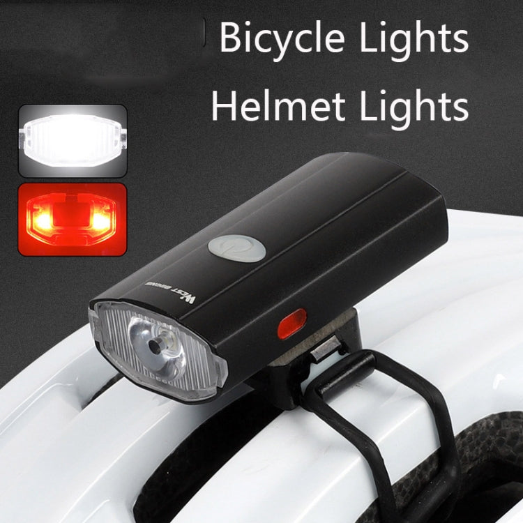 WEST BIKING YP0701281 Bicycle Lights Helmet Lights Front And Tail Warning Lights USB Night Riding Mountain Bike Equipment With Side Lights