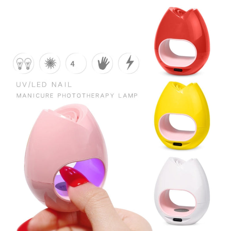 16W Rose Nail Art Phototherapy Lamp USB Sun Lamp LED Quick-Drying Nail Polish Baking Lamp