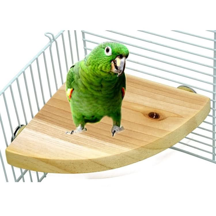 Parrot Log Fan-Shaped Platform Station Board Hamster Springboard Rest Platform - Reluova