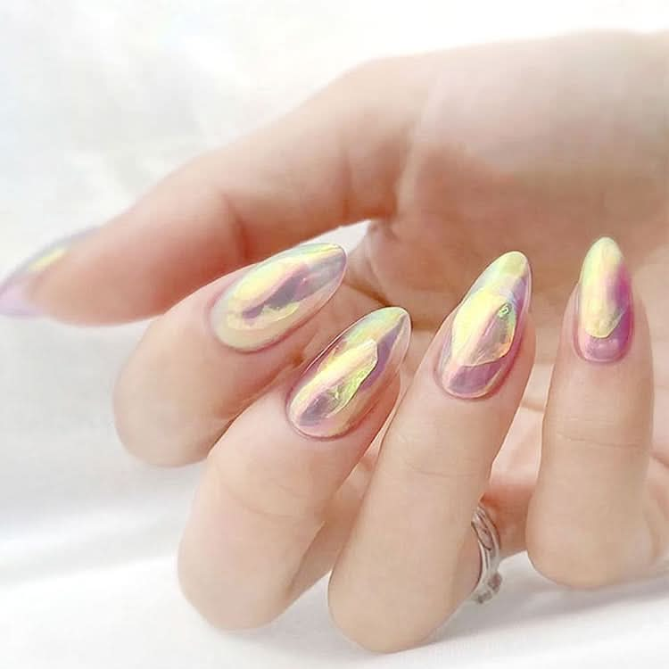 Ice Cube Nail Art Accessories Nail Art Aurora Colorful Cellophane Reluova