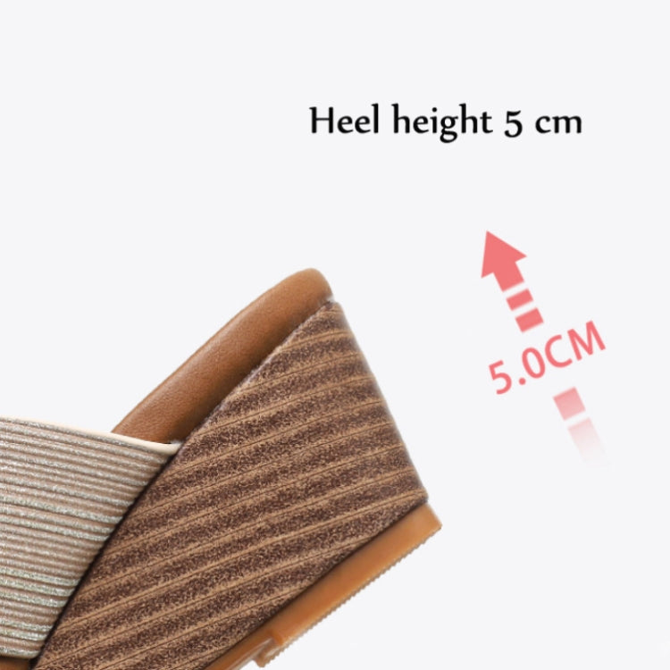 Ladies Sandals And Slippers Fashionable Outer Wear Platform High Heels