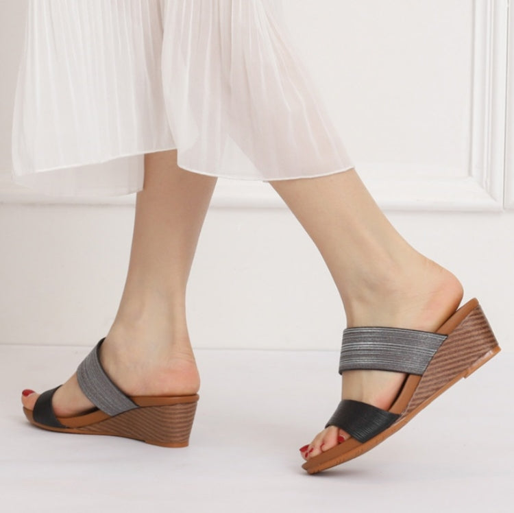 Ladies Sandals And Slippers Fashionable Outer Wear Platform High Heels Reluova