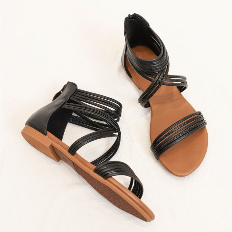 Women Summer Sandals Roman Style Flat Shoes Seaside Beach Shoes Reluova