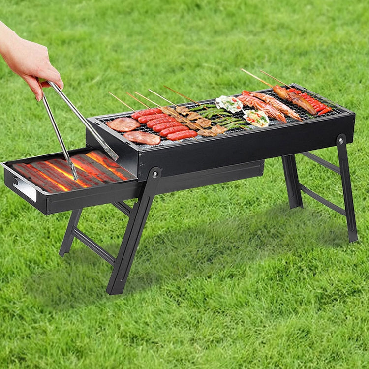 Wrought Iron Barbecue Thickened Folding Barbecue Reluova