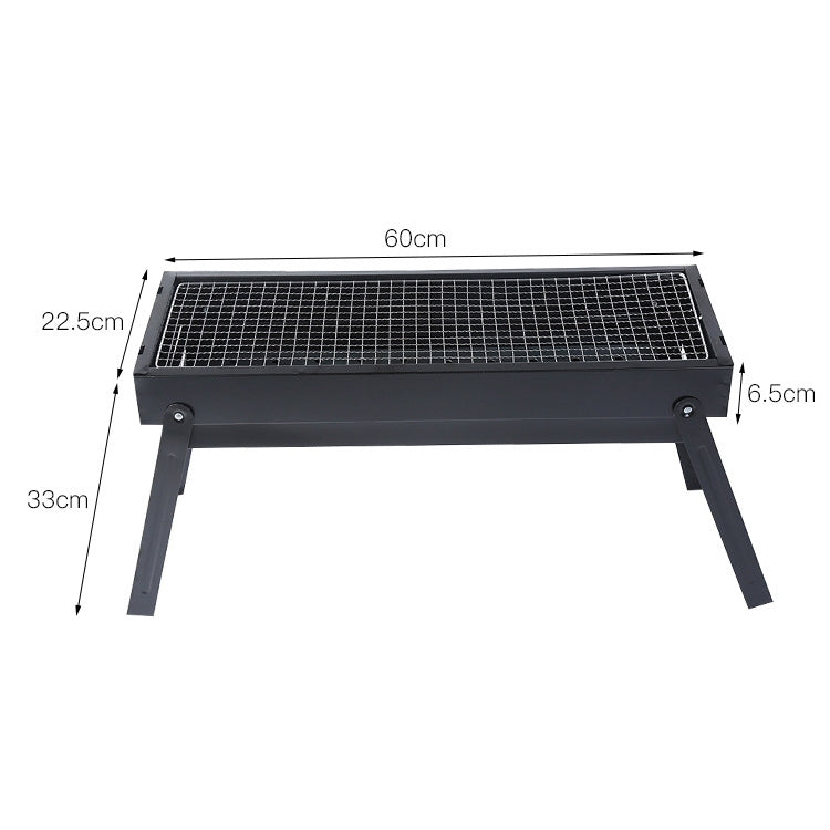 Wrought Iron Barbecue Thickened Folding Barbecue Reluova