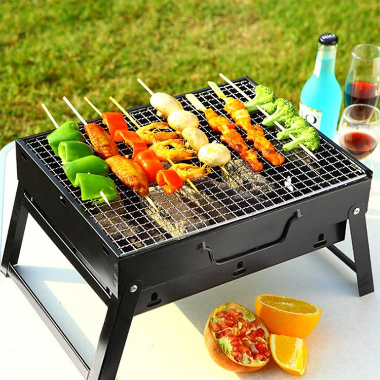 Wrought Iron Barbecue Thickened Folding Barbecue