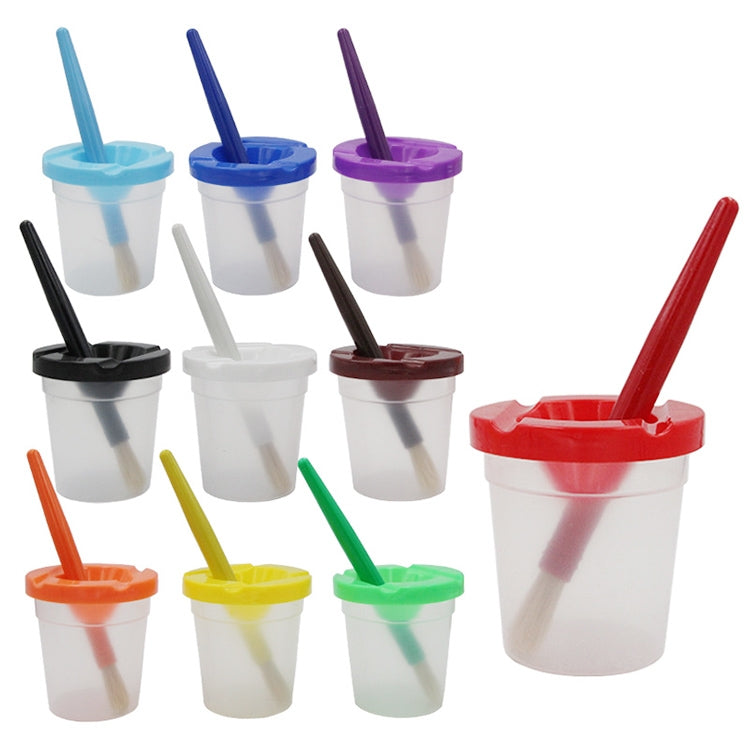 Children Plastic Pen Cup Bristles Graffiti Painting Brush Set My Store