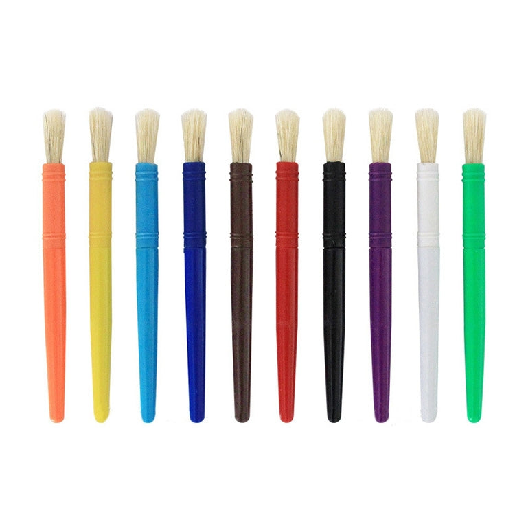 Children Plastic Pen Cup Bristles Graffiti Painting Brush Set