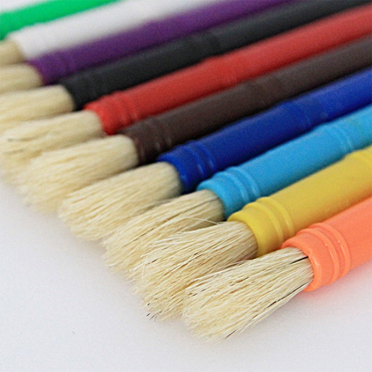 Children Plastic Pen Cup Bristles Graffiti Painting Brush Set