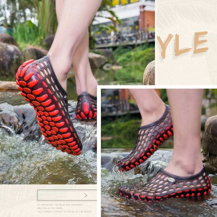 PVC + EVA Material Wading Beach Shoes Couple Breathable Slippers, Series 2 Reluova