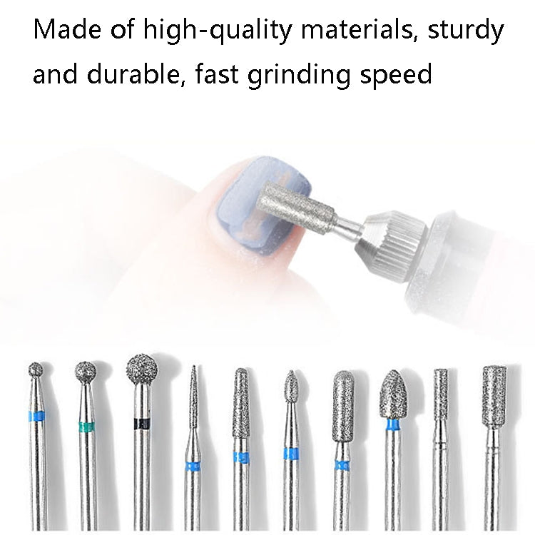 Tungsten Steel Alloy Nail Art Polished Head Set Grinding Machine Drain Brush Dead Polishing Tool Reluova