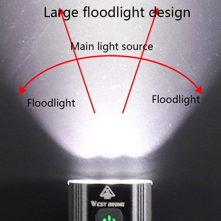 WEST BIKING YP0701286 Bicycle Headlight USB Riding Strong Light Mountain Bike Light Reluova