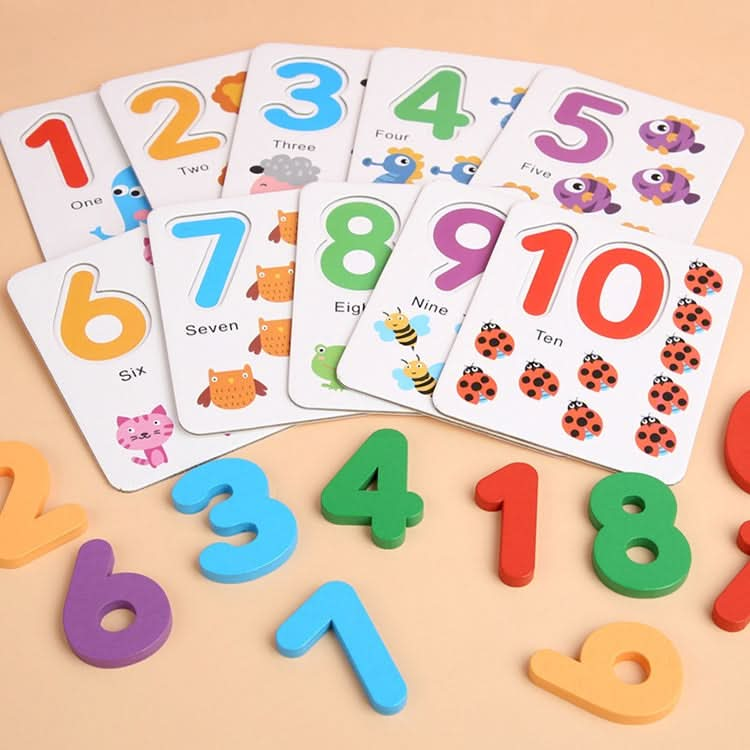 Mathematical Arithmetic Teaching Aids Children Toys Early Education Wooden Puzzles Reluova