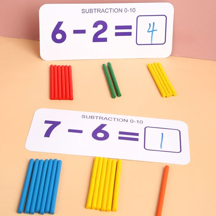 Mathematical Arithmetic Teaching Aids Children Toys Early Education Wooden Puzzles Reluova