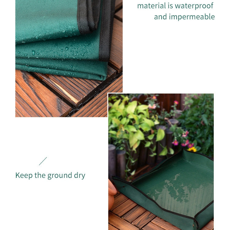 Balcony Green Planting Pots Change Soil Operation Floor Mats Home Planting Mix Soil Shifting Water Seepage Mat My Store