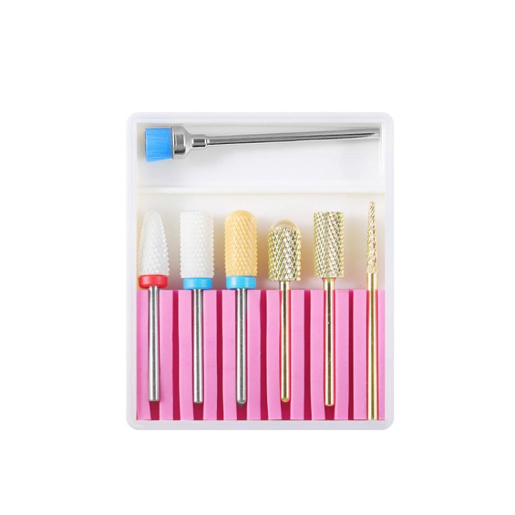 Nail Art Ceramic Tungsten Steel Alloy Grinding Heads Set Grinder Polishing Tool Reluova