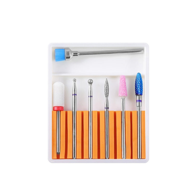 Nail Art Ceramic Tungsten Steel Alloy Grinding Heads Set Grinder Polishing Tool Reluova