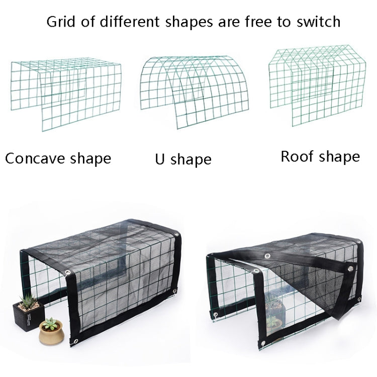 Rainproof Awning Thermal Insulation Round Wire Mesh Flower Stand Sun Shed My Store