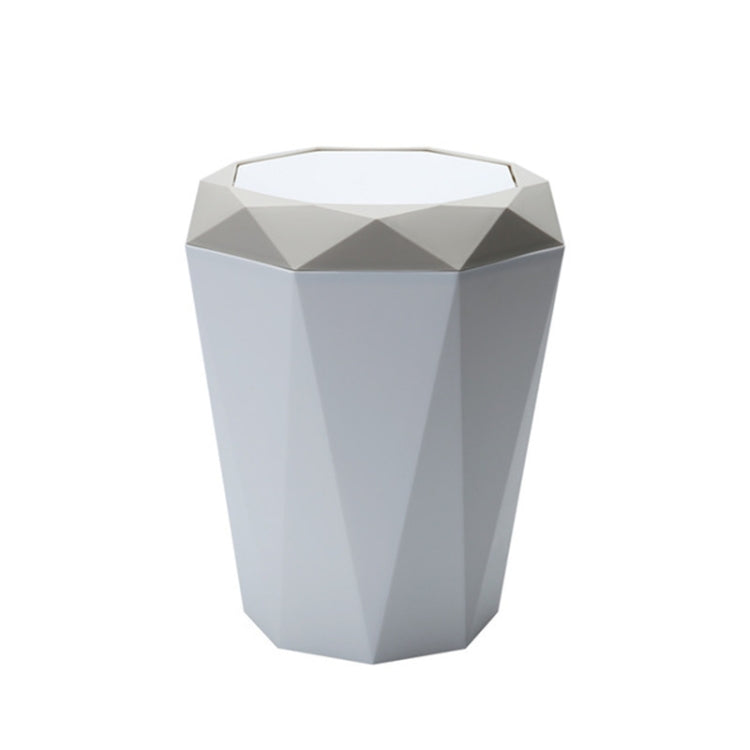 Living Room Desktop Mini Trash Can Diamond Shake Lid Trash Can Reluova