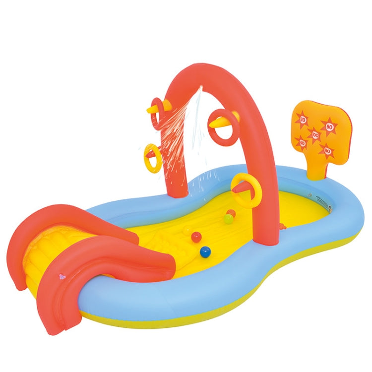 Home Large Cartoon Animal Drama Pool Water Spray Inflatable Swimming Pool Slide Pool