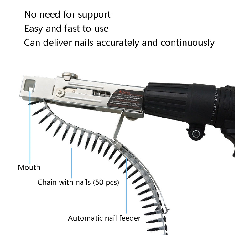 JieLi Chain Belt Screw Converter Electric Screwdriver On Gypsum Board Tool