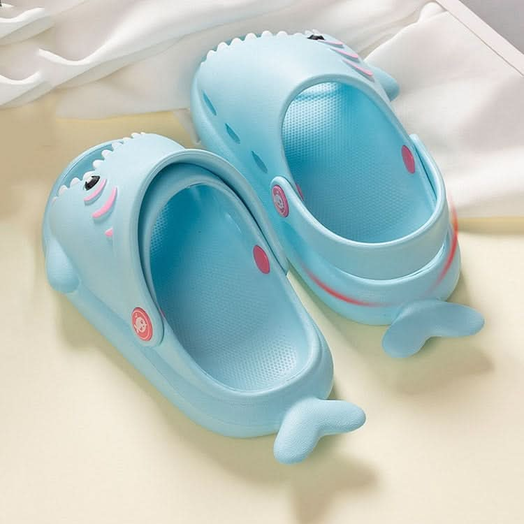 EVA Light Bottom Non-Slip Small Shark Slippers For Children Reluova