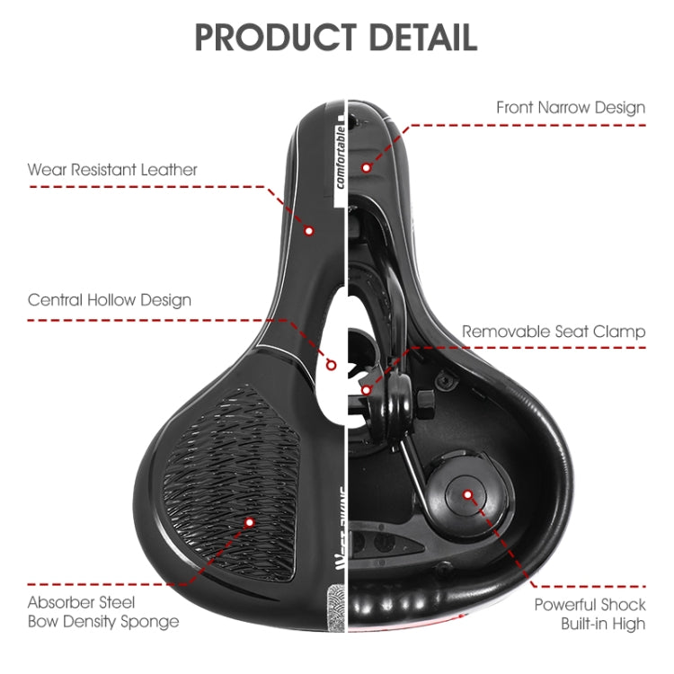 WESTBIKING Mountain Road  Bike Reflective Seat Cushion Soft Comfortable Seat Equipment Accessories Reluova