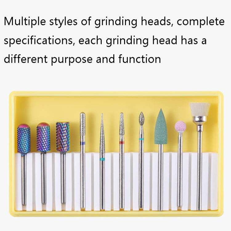 Nail Alloy Tungsten Steel Ceramic Grinding Machine Accessories Nail Grinding Heads Set Polishing Tool