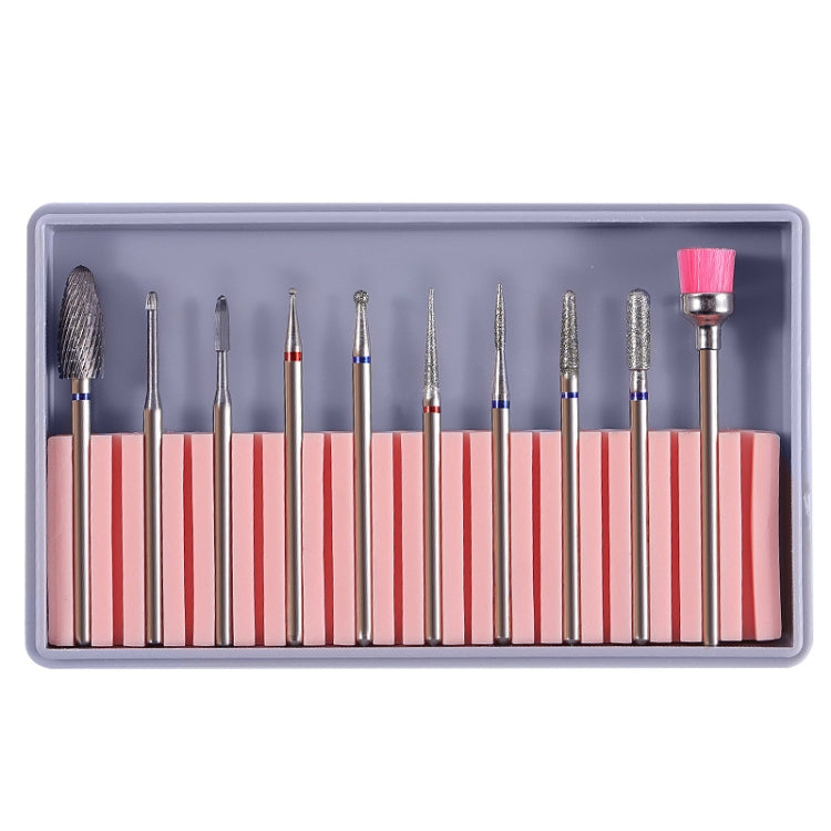 Nail Alloy Tungsten Steel Ceramic Grinding Machine Accessories Nail Grinding Heads Set Polishing Tool