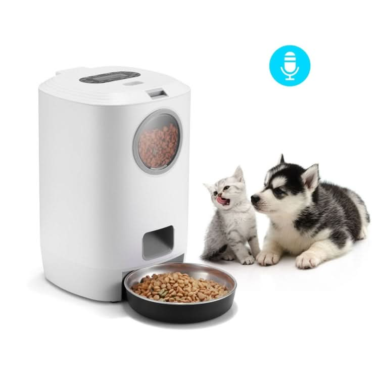 4.5L Smart Pet Cat Dog Bowl Food Automatic Dispenser Feeder  With Timer Auto Electronic Feeder With Metal Food Tray - Reluova