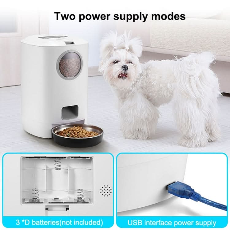 4.5L Smart Pet Cat Dog Bowl Food Automatic Dispenser Feeder  With Timer Auto Electronic Feeder With Metal Food Tray - Reluova