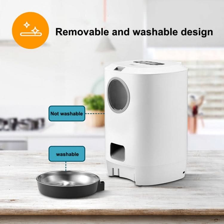 4.5L Smart Pet Cat Dog Bowl Food Automatic Dispenser Feeder  With Timer Auto Electronic Feeder With Metal Food Tray - Reluova