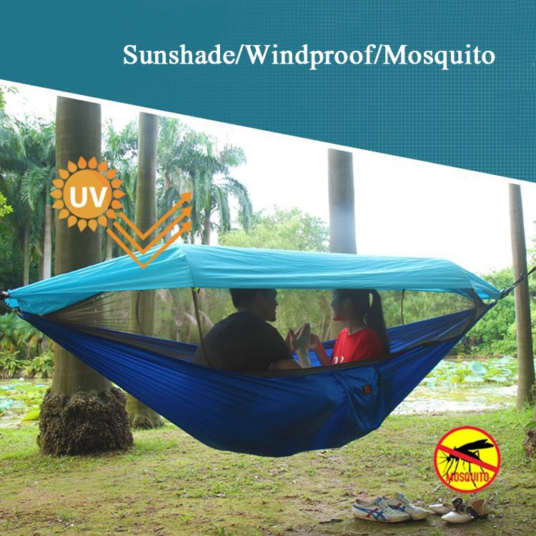 Parachute Cloth Anti-Mosquito Sunshade With Mosquito Net Hammock Outdoor Single Double Swing Off The Ground Aerial Tent Reluova