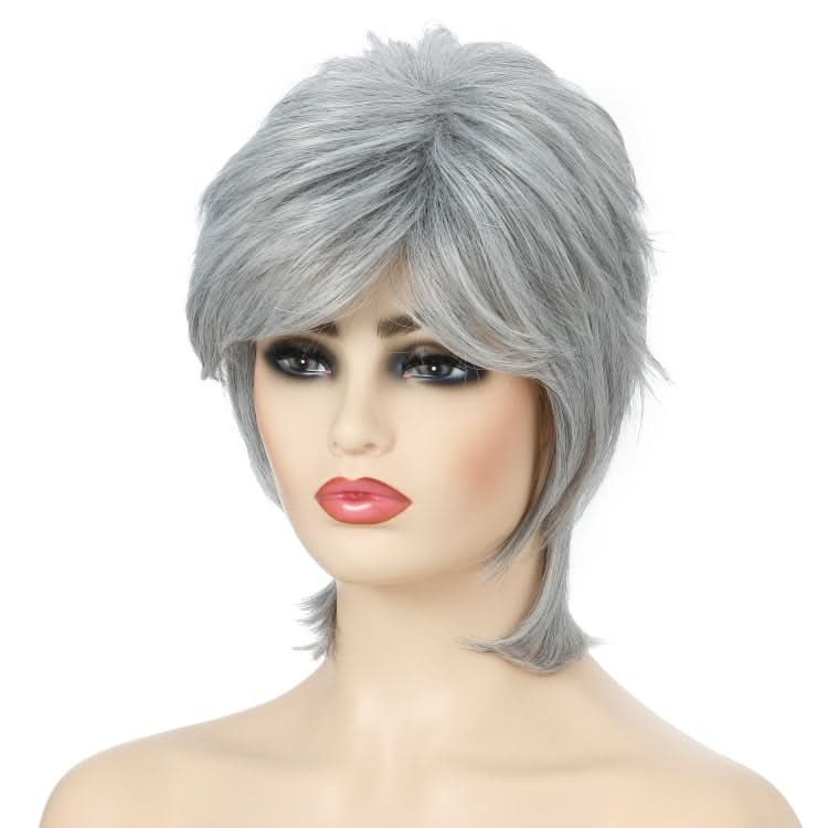 Short Hair Female Wigs Fluffy Fiber Set Reluova