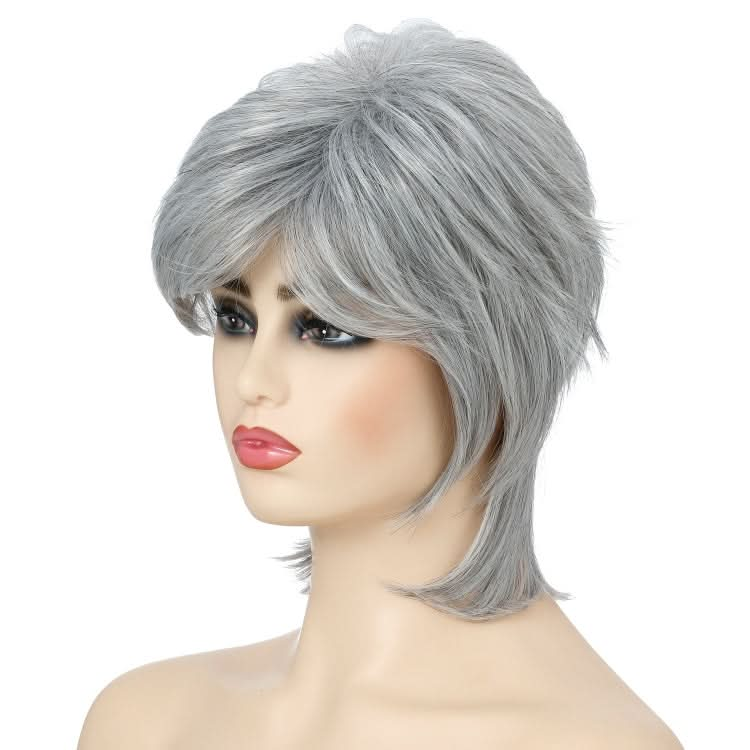 Short Hair Female Wigs Fluffy Fiber Set Reluova